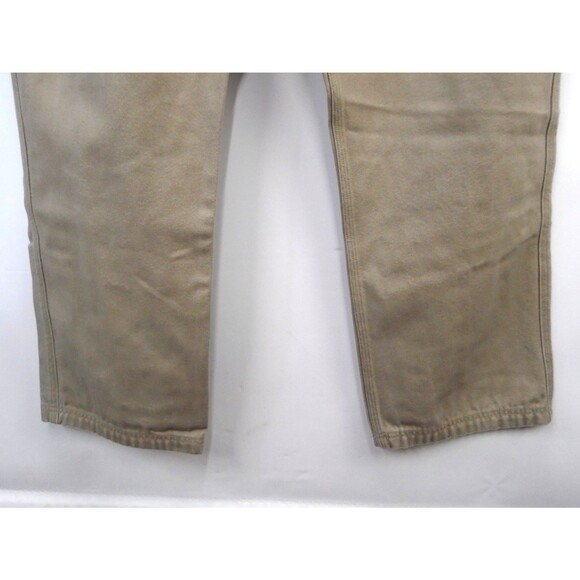 Duluth Trading Pants Mens Size 40x30 Beige Fire Hose Straight Leg Fend of Finish - Picture 8 of 11